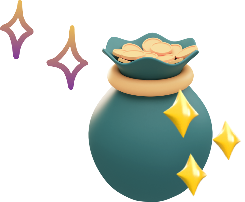 bag of coins