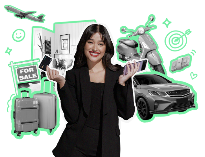 liza with rewards background